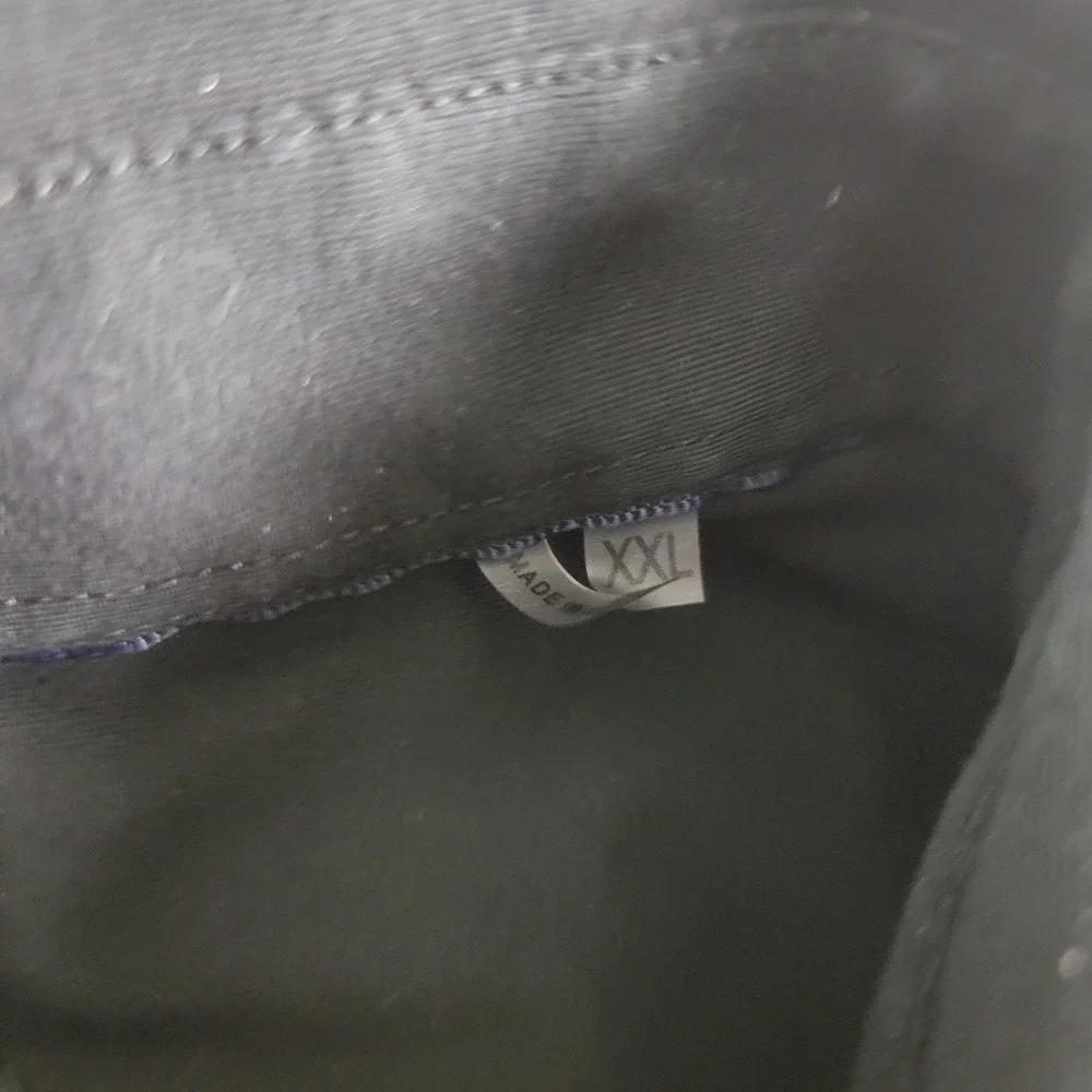 Bugatchi 8 Way Stretch‎ Mens 2XL Solid Black Performance Button Up Long Sleeve